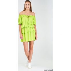 Sukienka Lea Neon. Sukienki damskie Pakamera, na lato, bez wzorów, bez kołnierzyka, bez rękawów, mini. Za 249,00 zł.