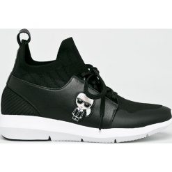 Karl Lagerfeld - Buty. Czarne buty sportowe damskie KARL LAGERFELD, bez wzorów, ze skóry, sportowe. Za 949,90 zł.