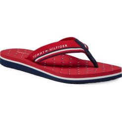 Japonki TOMMY HILFIGER - Essential Mini Flag Flip Flop FW0FW05272 Primary Red XLG. Czerwone klapki damskie TOMMY HILFIGER, bez wzorów, z tworzywa sztucznego, bez obcasa. Za 159,00 zł.