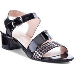 Sandały SERGIO BARDI - Calavino SS127345018GM 601. Czarne klapki damskie Sergio Bardi, bez wzorów, ze skóry, bez obcasa, na obcasie. W wyprzedaży za 179,00 zł.