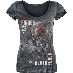 Five Finger Death Punch And Justice For None Koszulka damska czarny/efekt zużycia. Czarne bluzki damskie marki Five Finger Death Punch, l. Za 114,90 zł.