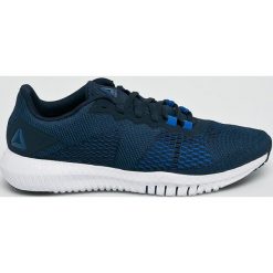 Reebok - Buty Flexagon. Niebieskie halówki męskie marki Reebok, z materiału, na sznurówki. W wyprzedaży za 299,90 zł.