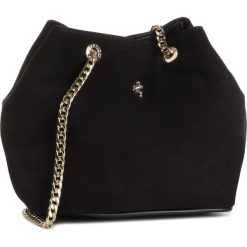 Torebka MENBUR - 7650101 Black. Czarne torebki klasyczne damskie Menbur, z aplikacjami, z materiału, klasyczne, zdobione, bez dodatków. Za 259,00 zł.