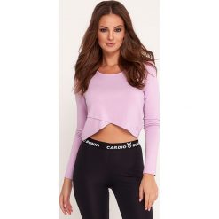 Cardio Bunny - Longsleeve MAYA. Szare topy damskie Cardio Bunny, m, bez wzorów, z elastanu, z okrągłym kołnierzem. W wyprzedaży za 99,90 zł.