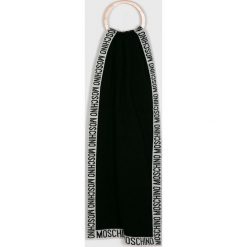 Moschino - Szalik. Szare szaliki damskie MOSCHINO, z wiskozy. W wyprzedaży za 399,90 zł.