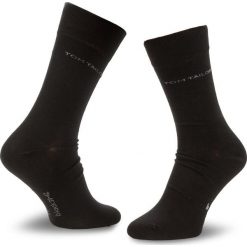 Zestaw 2 par wysokich skarpet męskich TOM TAILOR - 9002 Black 610. Czarne skarpetki męskie Tom Tailor, bez wzorów, z elastanu. Za 29,00 zł.