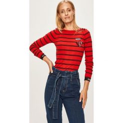 Desigual - Sweter. Czerwone swetry damskie Desigual, s, bez wzorów, z elastanu, bez rękawów, bez kaptura. W wyprzedaży za 199,90 zł.