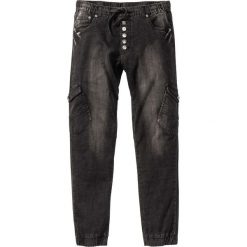 Jeansy męskie: Dżinsy wsuwane Slim Fit Straight bonprix czarny denim „used”