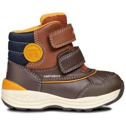 Geox Buty Zimowe Za Kostkę Chłopięce New Gulp 21 Brązowy. Pomarańczowe buty zimowe chłopięce marki Geox, za kostkę. Za 329,00 zł.