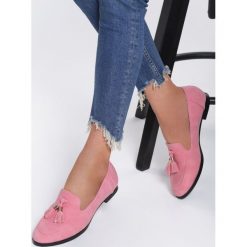 Różowe Mokasyny Ask Me Why. Różowe mokasyny damskie Renee, ze skóry. Za 49,99 zł.