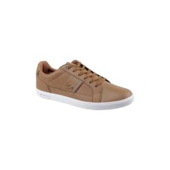 Buty Lacoste Europa 417 SPM0044176. Brązowe trampki męskie Lacoste, bez wzorów, bez zapięcia. Za 399,99 zł.