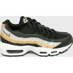 Nike Sportswear - Buty Air Max 95. Czarne buty sportowe damskie Nike Sportswear, bez wzorów, ze skóry, sportowe. W wyprzedaży za 499,90 zł.