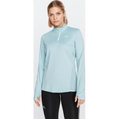 Koszulka Do Biegania Damska Długi Rękaw Run Dry+. Niebieskie bluzki damskie KALENJI, l, bez wzorów, z elastanu, bez kołnierzyka, z długim rękawem. Za 59,99 zł.