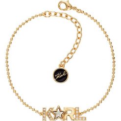 Karl Lagerfeld - Bransoletka. Żółte bransoletki damskie KARL LAGERFELD, z kryształem, metalowe. Za 299,90 zł.