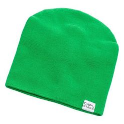Capu Czapka zimowa 1737-F Green. Zielone czapki męskie Capu, na zimę, bez wzorów. W wyprzedaży za 29,00 zł.