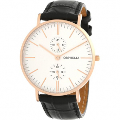 Zegarek kwarcowy w kolorze czarno-biało-różowozłotym. Czarne, analogowe zegarki męskie Esprit Watches, ze stali. W wyprzedaży za 227,95 zł.