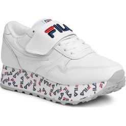 Sneakersy FILA - Orbit Zeppa Strap Wmn 1010772.1FG White. Białe półbuty damskie Fila, ze skóry. W wyprzedaży za 299,00 zł.