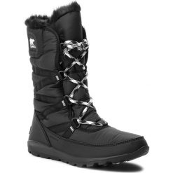 Śniegowce SOREL - Whitney Tall Lace II NL3085 Black 010. Czarne śniegowce damskie marki Sorel, na zimę, z gumy. W wyprzedaży za 369,00 zł.