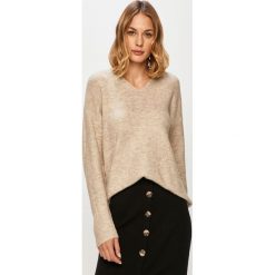 Vero Moda - Sweter. Szare swetry damskie Vero Moda, s, bez wzorów, z elastanu, z długim rękawem, długie, bez kaptura. Za 89,90 zł.