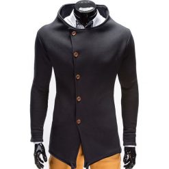 Bluzy męskie: BLUZA MĘSKA ROZPINANA BEZ KAPTURA B310 – CZARNA