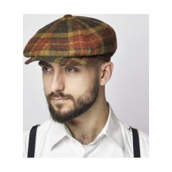 Kaszkiet Męski Peaky Blinders SHELBY. Czerwone kaszkiety męskie HATFACTORY, bez wzorów, z bawełny, eleganckie. Za 290,00 zł.