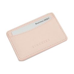 Etui na dowód osobisty Stackers damskie jasnoróżowe. Różowe etui damskie Stackers, ze skóry. Za 52,00 zł.