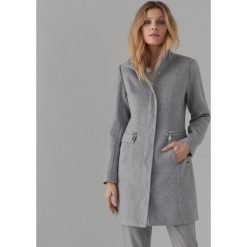 Płaszcz z dodatkiem wełny - Szary. Szare płaszcze damskie Mohito, bez wzorów, z wełny. Za 279,99 zł.