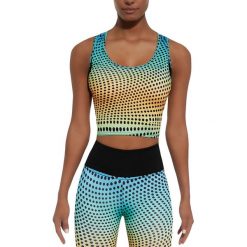 Bas Black Koszulka damska Wave-Top 30 niebiesko-żółta r. M (BB12754). Żółte bluzki damskie marki Bas Black, m. Za 80,82 zł.