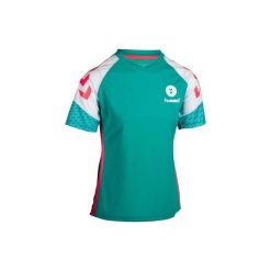 Koszulka do piłki ręcznej damska. Zielone koszulki damskie marki Hummel, l, bez wzorów, z poliesteru, bez kołnierzyka. Za 79,99 zł.