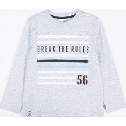 Coccodrillo - Longsleeve dziecięcy 92-122 cm. Szare t-shirty chłopięce COCCODRILLO, z nadrukiem, z dzianiny, z długim rękawem. Za 45,90 zł.