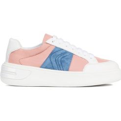 Geox - Buty. Pomarańczowe buty sportowe damskie Geox, ze skóry, sportowe. W wyprzedaży za 269,90 zł.