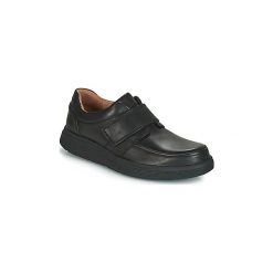Derby Clarks UN ABODE STRAP. Czarne półbuty męskie Clarks, bez wzorów, bez zapięcia. Za 479,00 zł.
