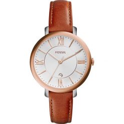 Zegarek FOSSIL - Jacqueline ES3842 Dark Brown/Rose Gold. Pomarańczowe zegarki damskie Fossil, ze stali. Za 479,00 zł.