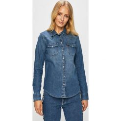 Levi's - Koszula. Niebieskie bluzki damskie Levi's®, s, bez wzorów, z elastanu, casualowe, bez kołnierzyka, z długim rękawem. W wyprzedaży za 279,90 zł.