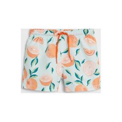 Mango Kids - Szorty kąpielowe dziecięce Orangeb 122-140 cm. Niebieskie spodenki chłopięce Mango Kids, bez wzorów, z poliesteru. Za 69,90 zł.