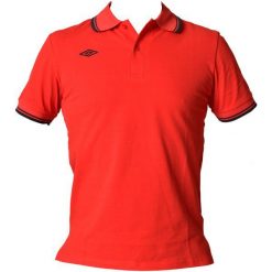 Umbro Koszulka Polo True Red/Dress Blue S. Brązowe koszulki polo męskie marki Umbro, m, z bawełny. W wyprzedaży za 39,00 zł.