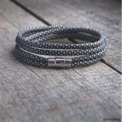 Męska bransoletka :: hello sailor :: BLACK&GREY. Czarne bransoletki męskie marki Pakamera. Za 62,00 zł.