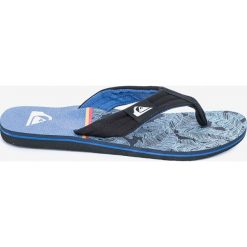 Quiksilver - Japonki. Niebieskie kapcie męskie Quiksilver, z materiału. W wyprzedaży za 59,90 zł.