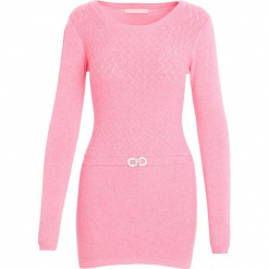 Różowy Sweter From Me. Czerwone swetry klasyczne damskie Born2be, na jesień, l. Za 29,99 zł.