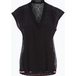 Marc Cain Sports - Koszulka damska, czarny. Czarne bluzki sportowe damskie marki Marc Cain Sports, w koronkowe wzory, z koronki. Za 249,95 zł.