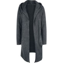 Kardigany damskie: Fashion Victim Washed Sweat Cardigan Kardigan damski ciemnoszary