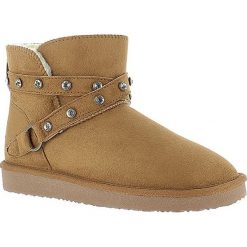 Buty zimowe damskie: Zimowe botki „Chester” w kolorze jasnobrązowym