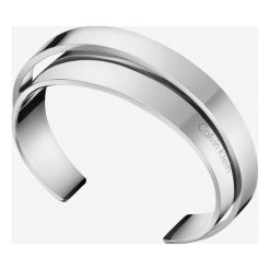 Calvin Klein Bransoletka Srebrny. Szare bransoletki damskie Calvin Klein, z materiału, srebrne. Za 412,95 zł.