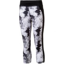Puma Legginsy Active Aop 3 4 Tights G Black. Czarne legginsy dziewczęce Puma, ze skóry. W wyprzedaży za 89,00 zł.