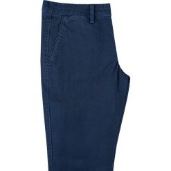 Spodnie FRANCESCO SMGS030117. Niebieskie spodnie męskie Giacomo Conti, na zimę, s, bez wzorów, z elastanu, wizytowe. Za 399,00 zł.