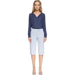 DESIREE Bluzka z dekoltem V - granatowa. Bluzki damskie Stylove, s, bez wzorów, z elastanu, eleganckie, bez kołnierzyka, bez rękawów. Za 139,00 zł.