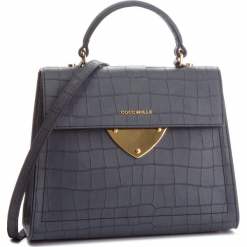 Torebka COCCINELLE - C12 B14 Mat Croco E1 C12 18 03 01 Noir 001. Czarne torebki klasyczne damskie Coccinelle, z nubiku. Za 2099,90 zł.