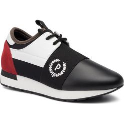 Sneakersy POLLINI - SA15083G08TY100A Neo.Ner/Ne/Bi/Ro. Czarne półbuty damskie Pollini, z zamszu. Za 879,00 zł.