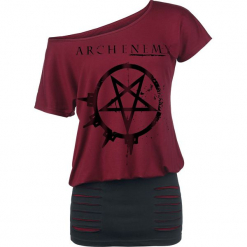 Arch Enemy Pure Fucking Metal Sukienka czerwony/czarmy. Czerwone sukienki Arch Enemy, xl, z bawełny. Za 121,90 zł.