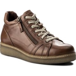 Półbuty CAPRICE - 9-25207-29 Taupe Nappa 342. Brązowe półbuty damskie skórzane Caprice, na płaskiej podeszwie. W wyprzedaży za 229,00 zł.